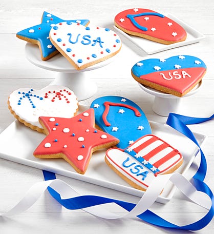 Patriotic Artisan Iced Cookies